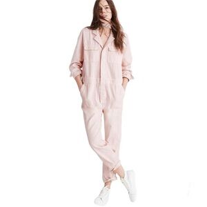 Madewell Signature Coverall Jumpsuit in Soft Pink